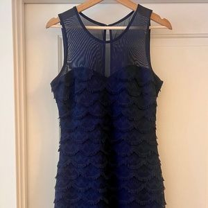 Guess Scalloped Fringe “Flapper” Cocktail Dress
